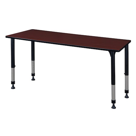 Rectangle Tables > Height Adjustable > Rectangular Classroom Tables, 60 X 30 X 23-34, Mahogany